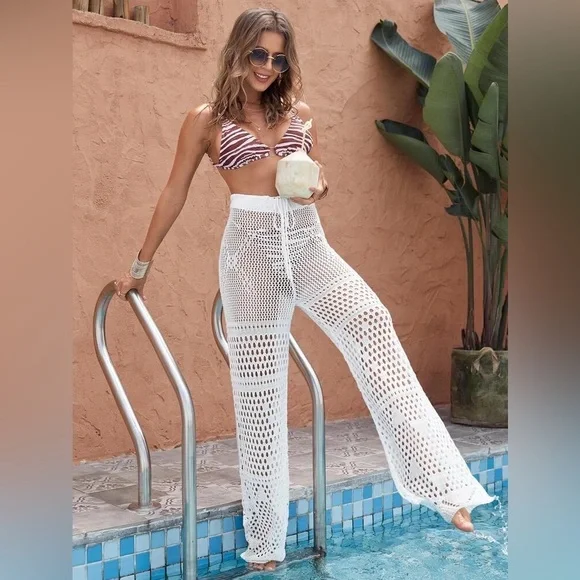 Sheer Cover Up Pants Without Bikini - Picture 4 of 6